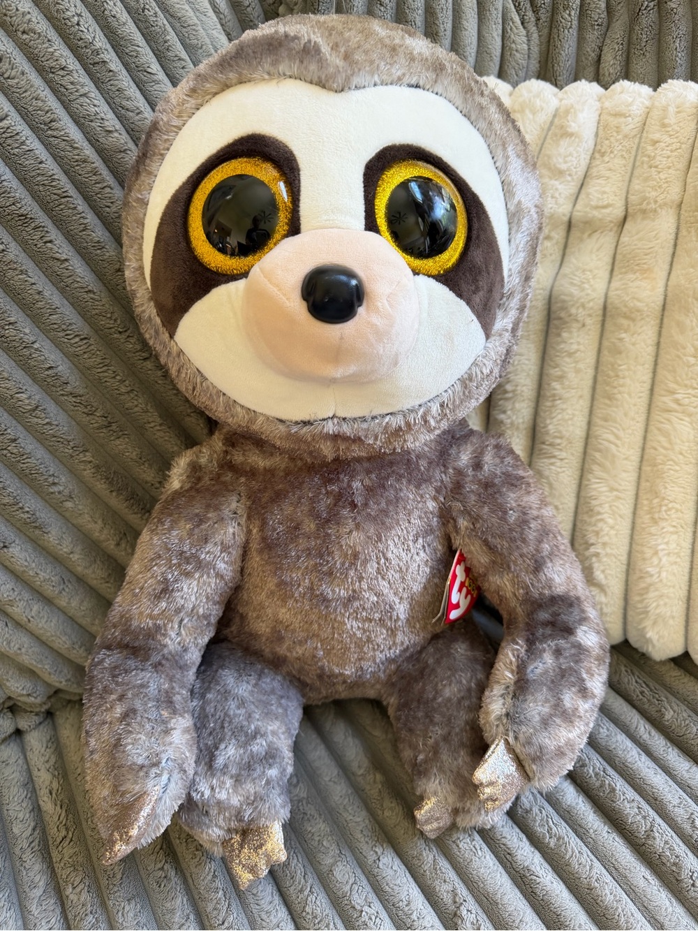 TY Beanie Boos Sloth Dangler Plush Toy - Brown